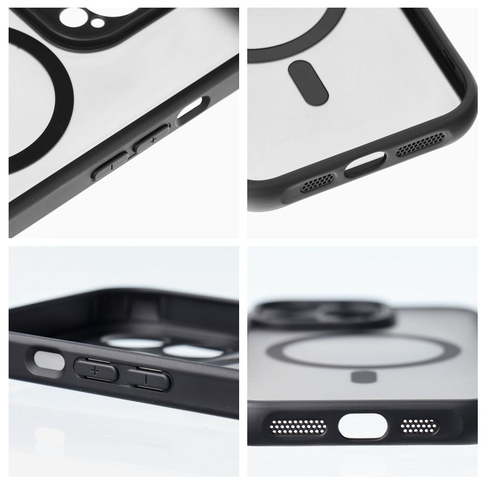 Handyhülle MATTE MAG COVER kompatibel mit MagSafe für IPHONE schwarz