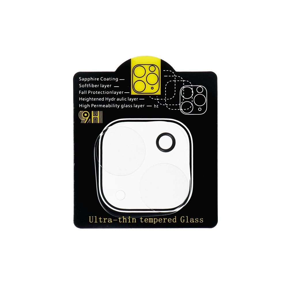 5D Full Glue Gehärtetes Glas für Kamera - für iPhone transparent