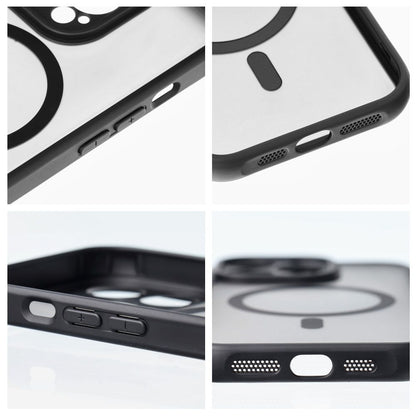 Handyhülle MATTE MAG COVER kompatibel mit MagSafe für IPHONE schwarz