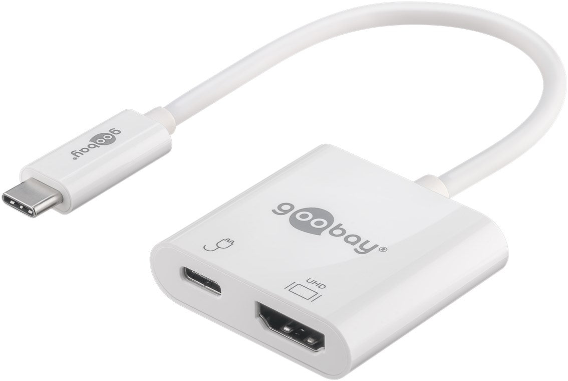 USB-C™-Adapter auf HDMI™ 4K @ 60 Hz, PD, weiß