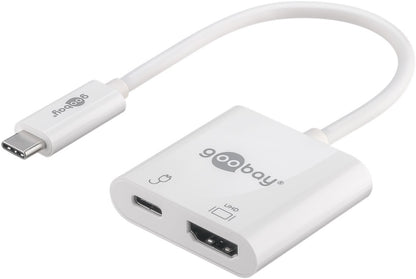 USB-C™-Adapter auf HDMI™ 4K @ 60 Hz, PD, weiß